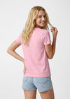 T-Shirt "Peanuts: Snoopy Zuckerwatte" - rosa (Damen)