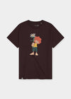 T-shirt "Pumuckl Edelweiss" - maroon