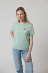 T-shirt "Pumuckl Laughs" - mint, women