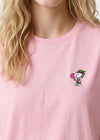 T-Shirt "Peanuts: Snoopy Zuckerwatte" - rosa (Damen)