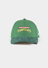 Cap "Turtles: Pizza Love" - turtle green (half-curved)