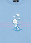 T-Shirt "Peanuts: I mog di" - hellblau