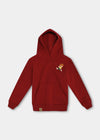 Hoodie "Grantig by nature v2" - dunkelrot (Kinder)
